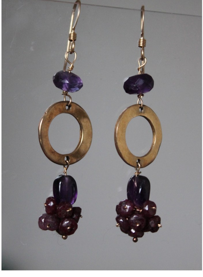 Amethyst on a bed of rubies